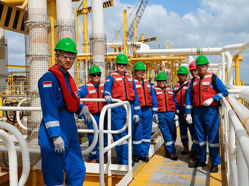Inspection Team on the Jetty